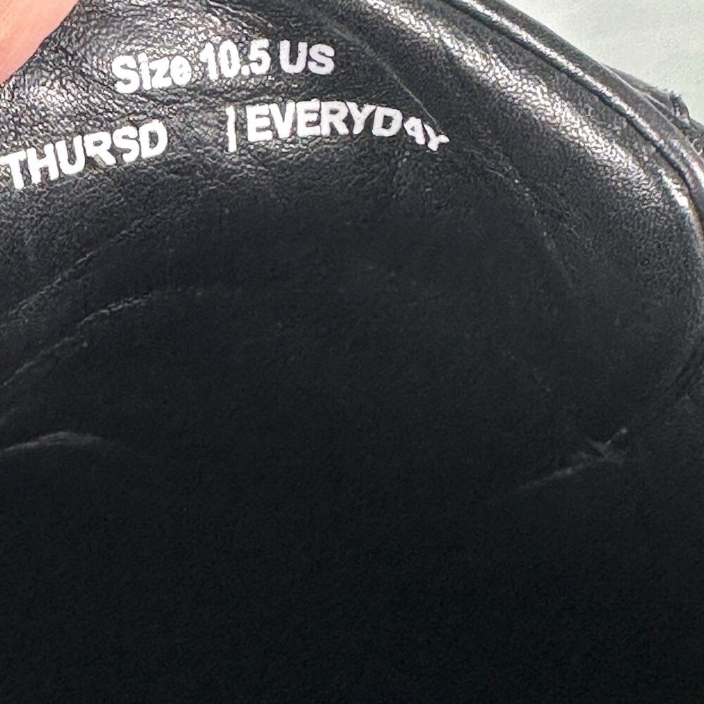 Thursday Shoes Everyday Leather Premium Low Top Sneakers Men's Size 10.5 Black - Picture 13 of 16